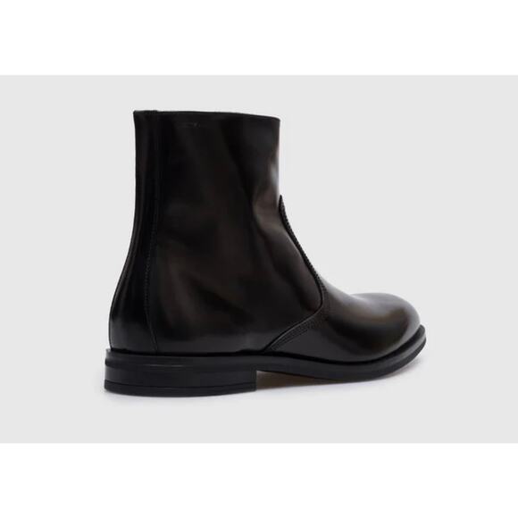 Stuart Weitzman Leather Angel Leather Zip Ankle Boots SJ201 Black Size 8.5M NWB main image 9